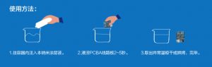 PCBA电路板纳米防水液浸泡5秒防水等级可达IPx6
