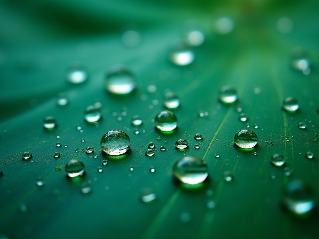 荷叶效应:水珠在氟素涂层表面滚落