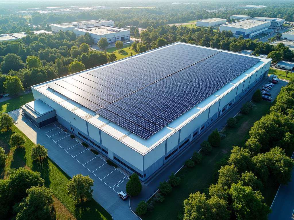 绿色制造工厂屋顶太阳能