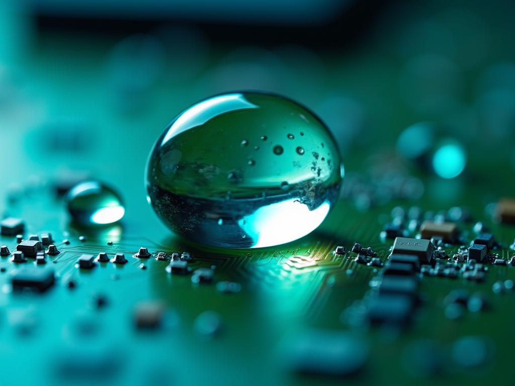 派旗纳米涂层PCBA疏水效果