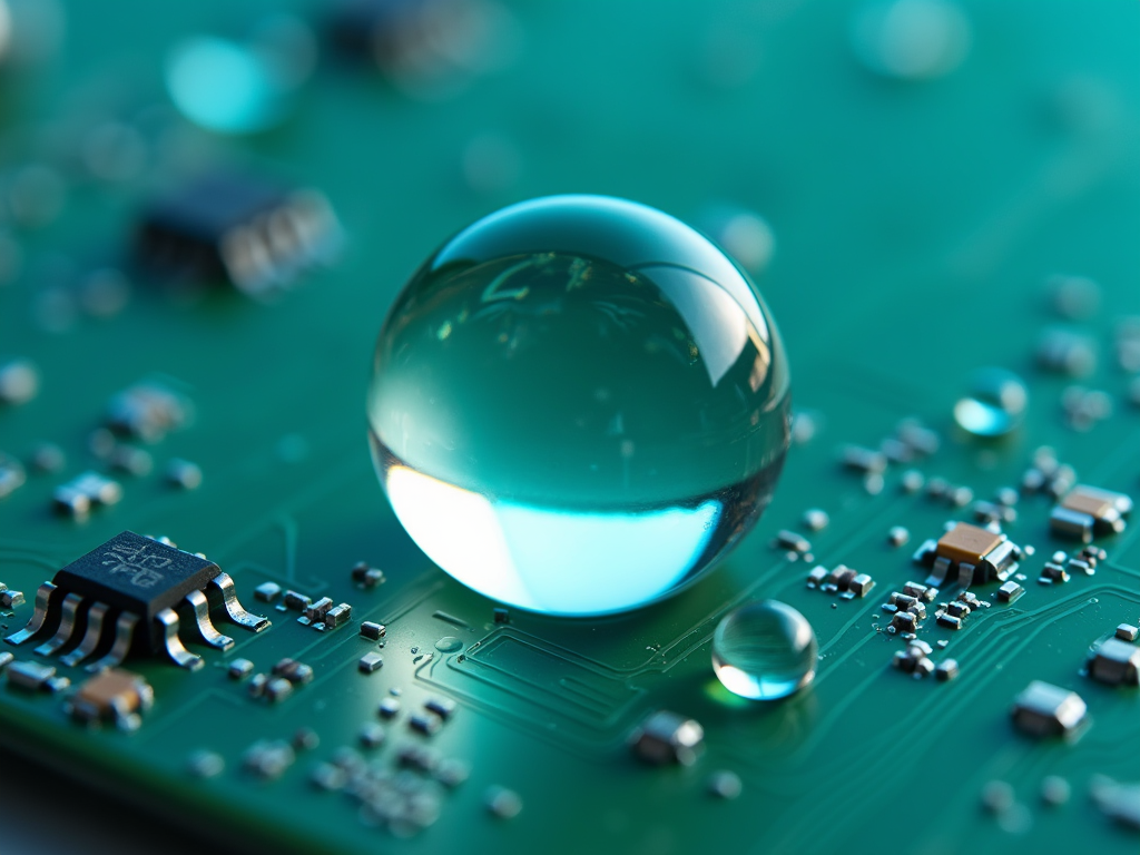 派旗纳米涂层PCBA疏水效果