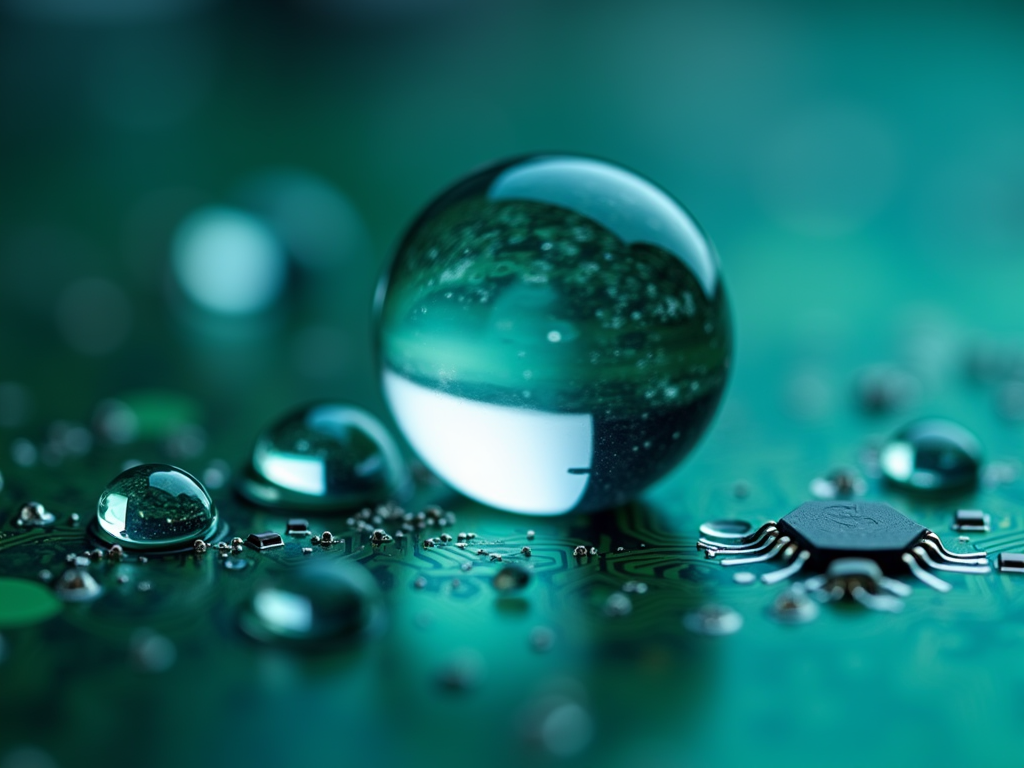 派旗纳米涂层PCBA疏水效果