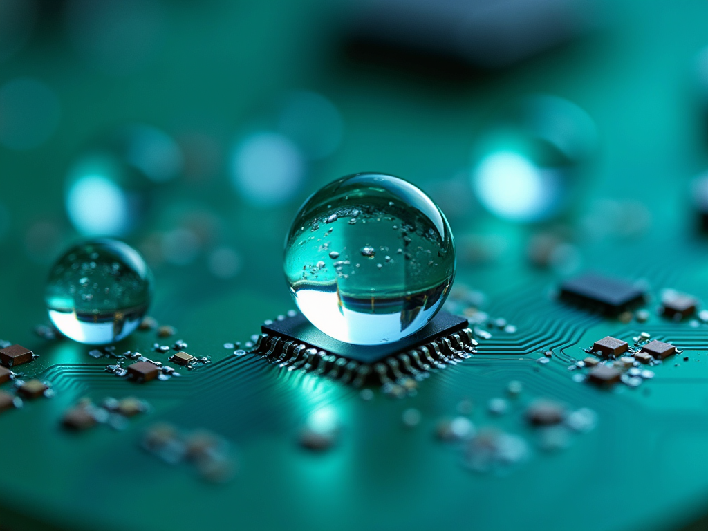 派旗纳米涂层PCBA疏水效果