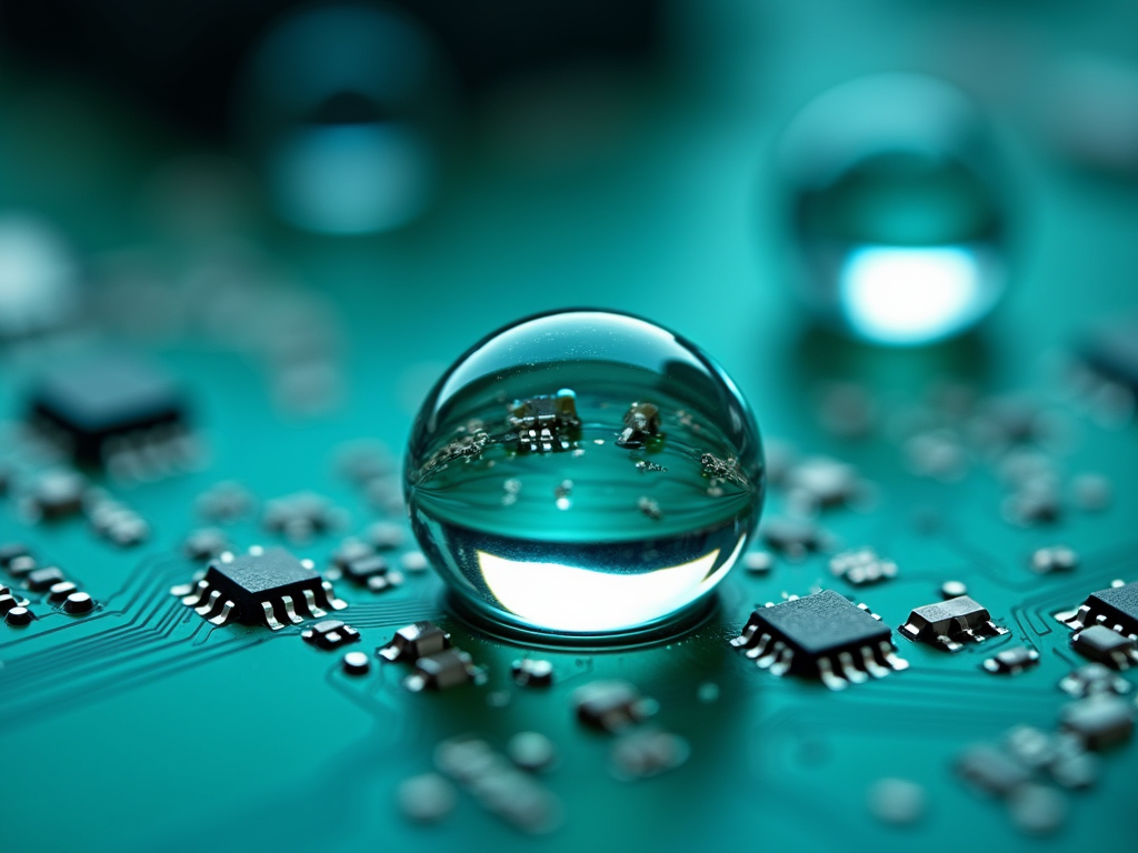 派旗纳米涂层PCBA疏水效果
