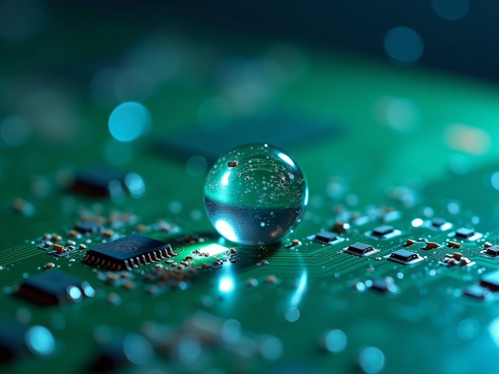派旗纳米涂层PCBA疏水效果