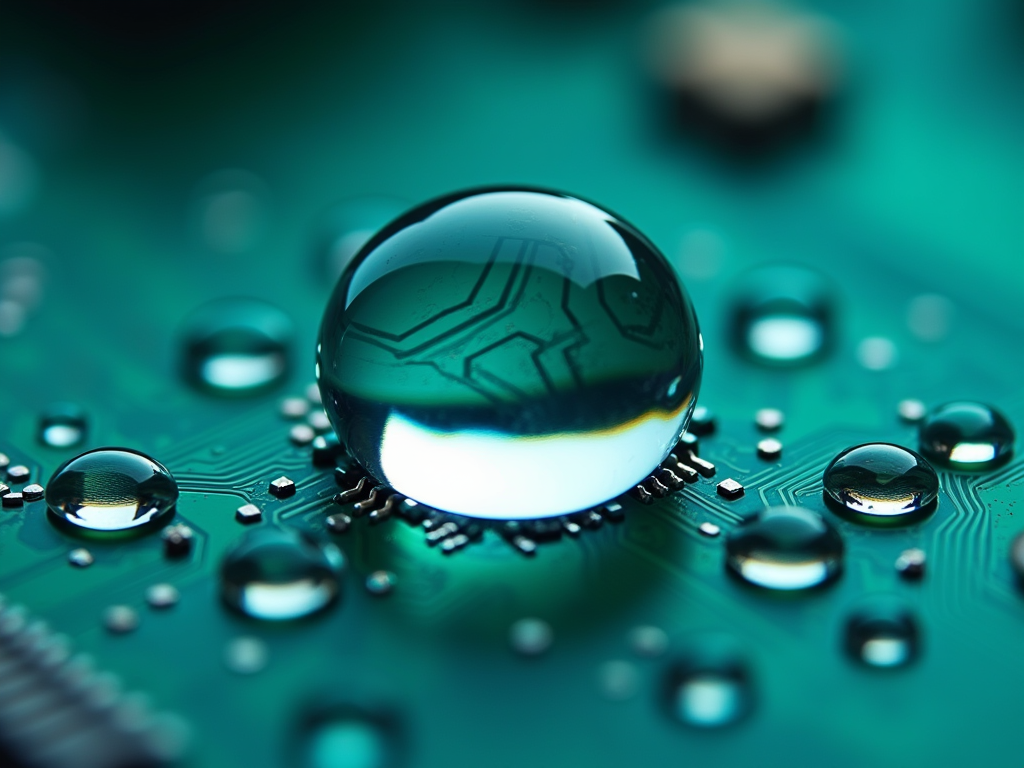 派旗纳米涂层PCBA疏水效果