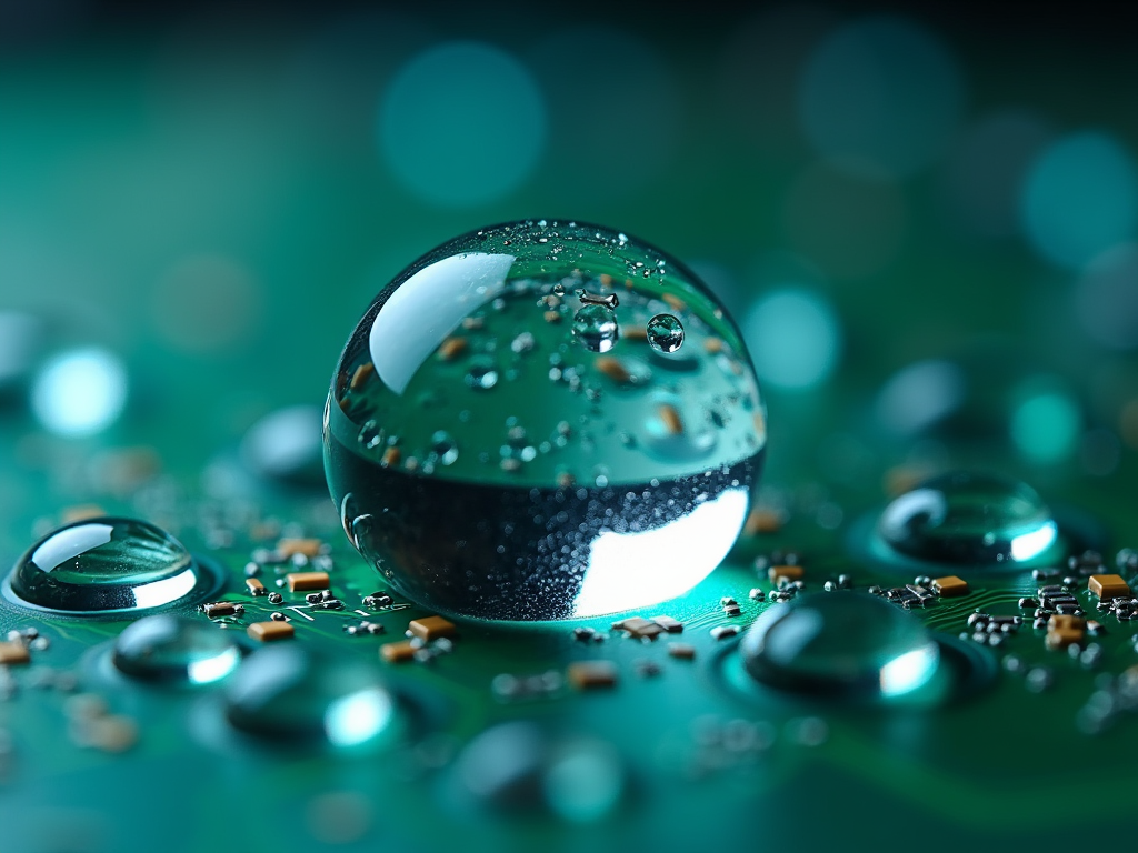 派旗纳米涂层PCBA疏水效果