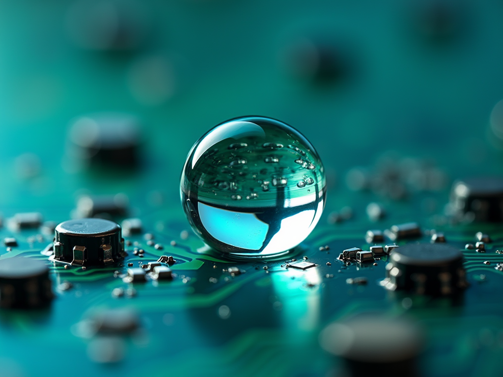 派旗纳米涂层PCBA疏水效果