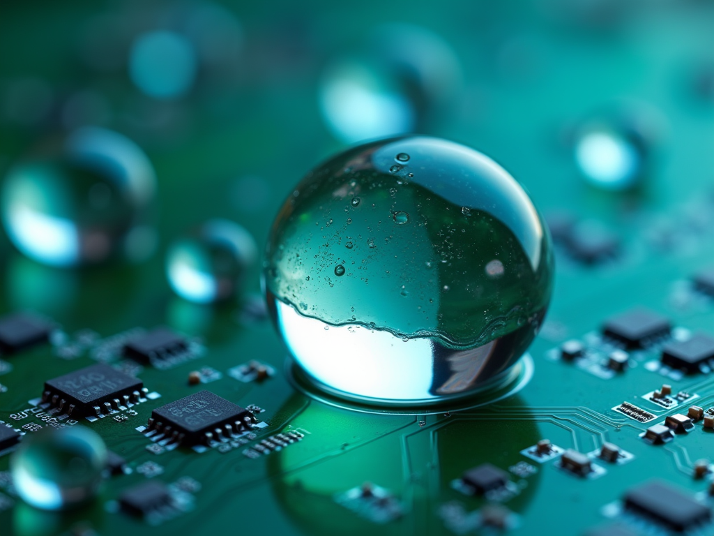派旗纳米涂层PCBA疏水效果