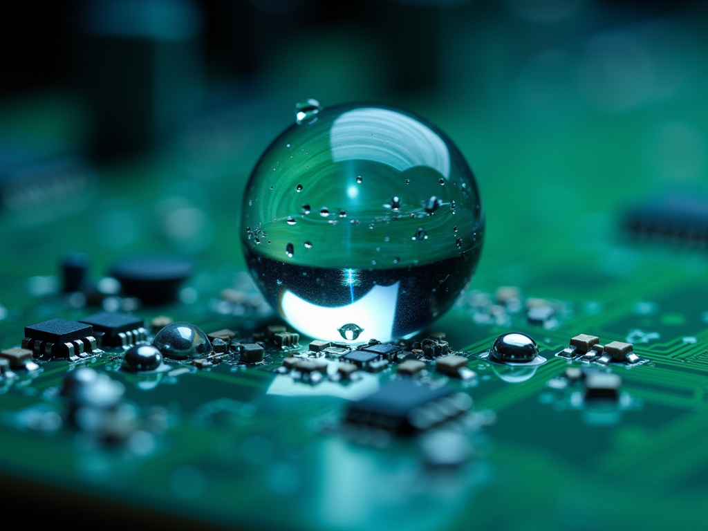 派旗纳米涂层PCBA疏水效果