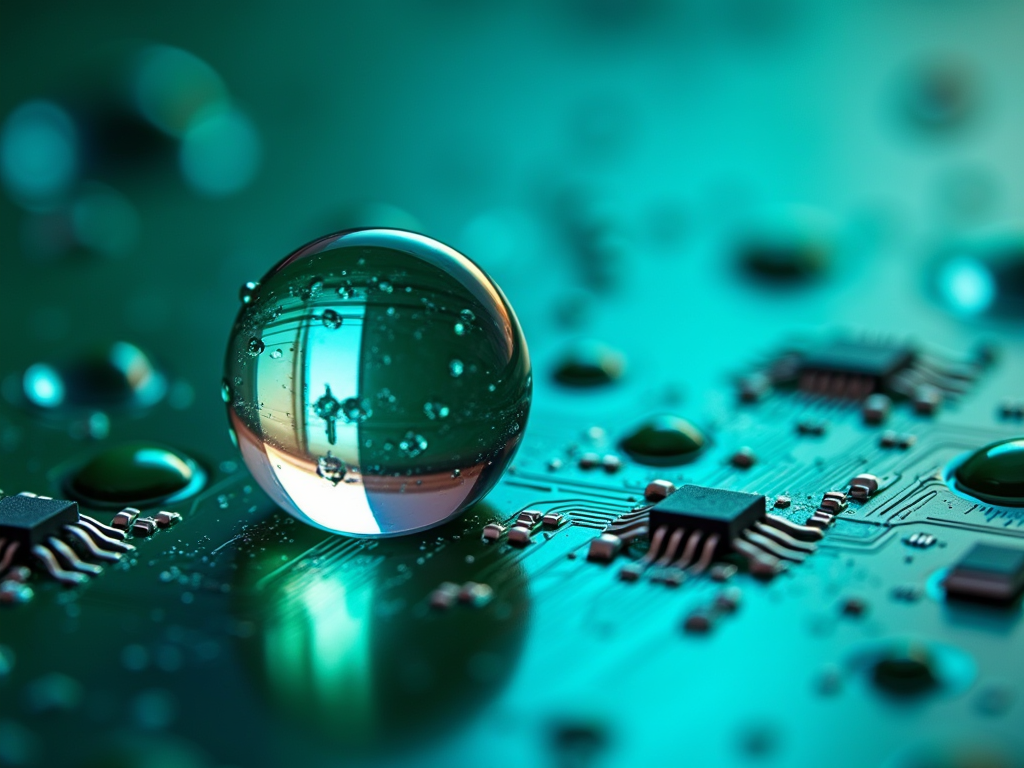 派旗纳米涂层PCBA疏水效果
