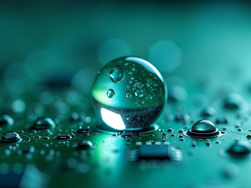 派旗纳米涂层PCBA疏水效果