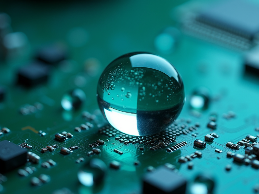 派旗纳米涂层散热PCBA疏水效果