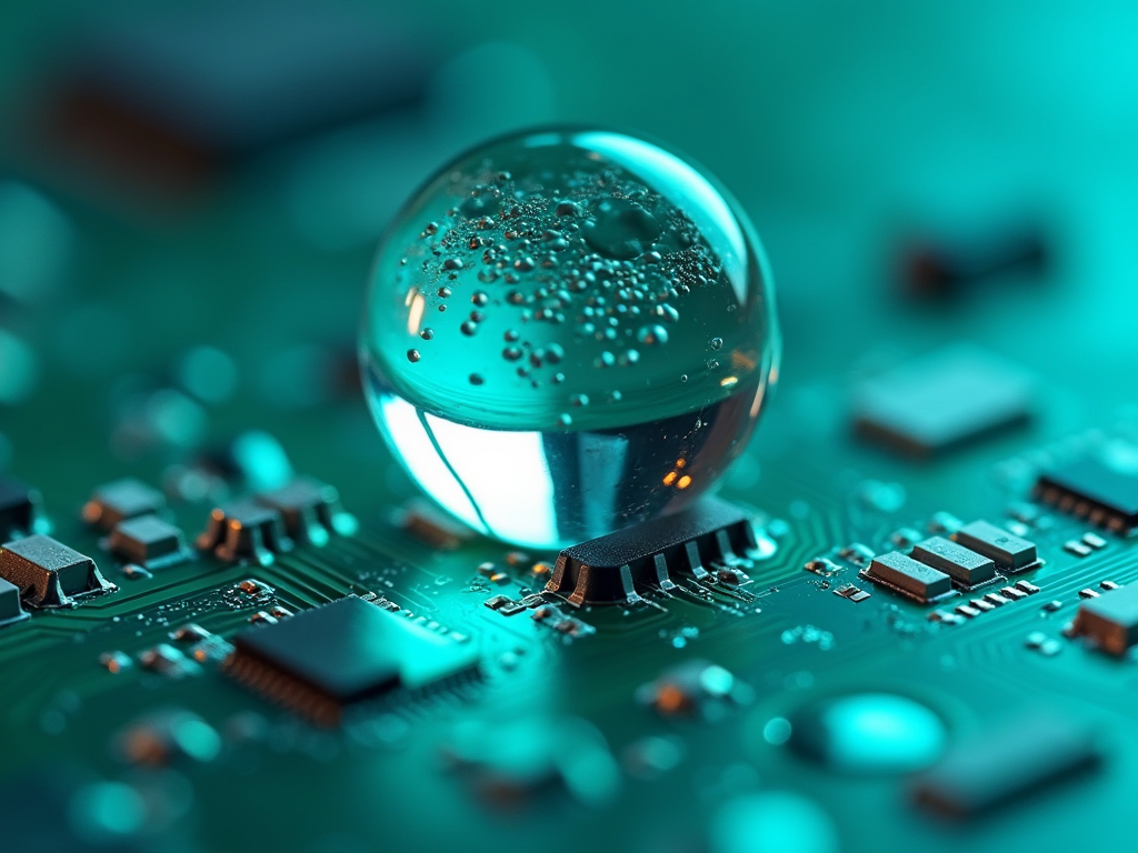 派旗纳米涂层PCBA疏水效果
