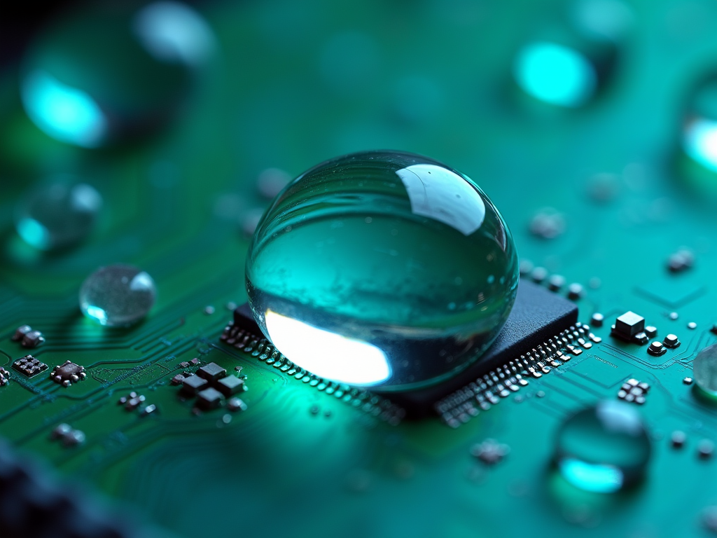 派旗纳米涂层高功耗PCBA疏水效果