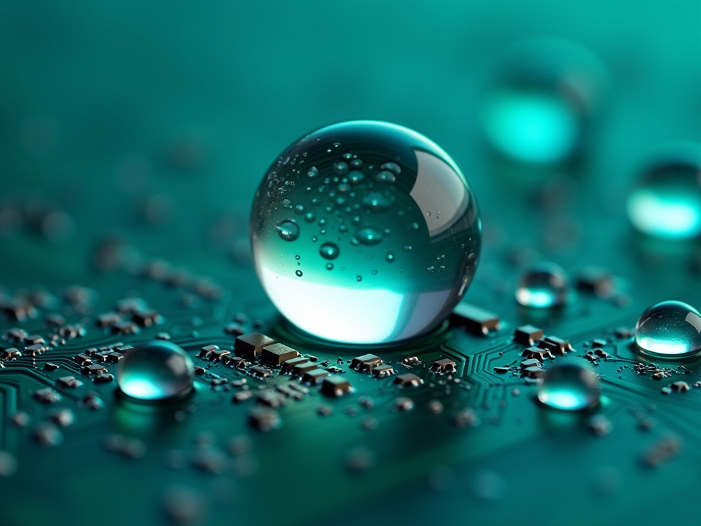 派旗纳米涂层PCBA疏水效果