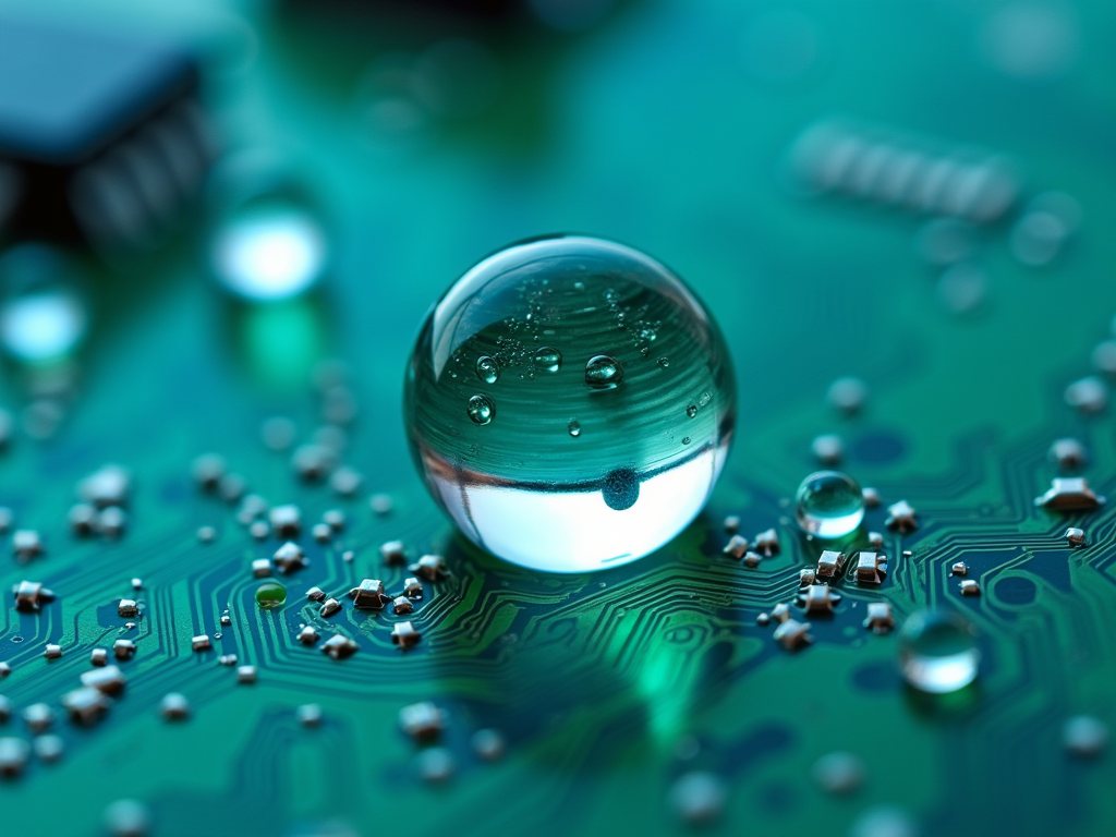 派旗纳米涂层PCBA疏水效果
