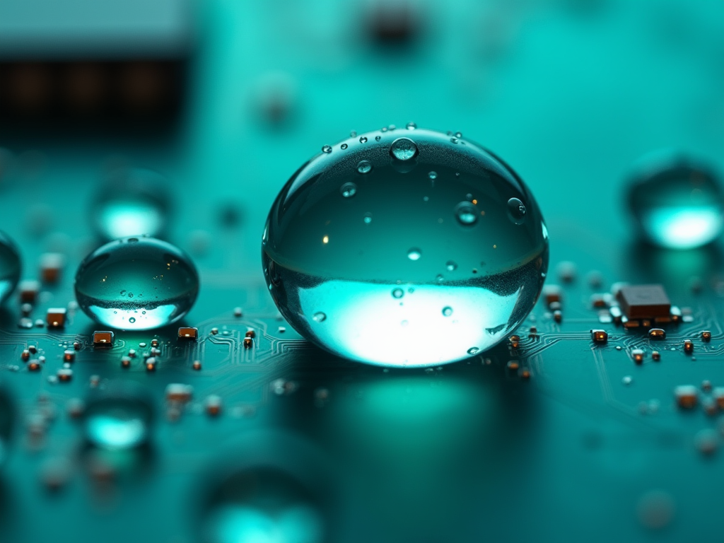派旗纳米涂层PCBA疏水效果