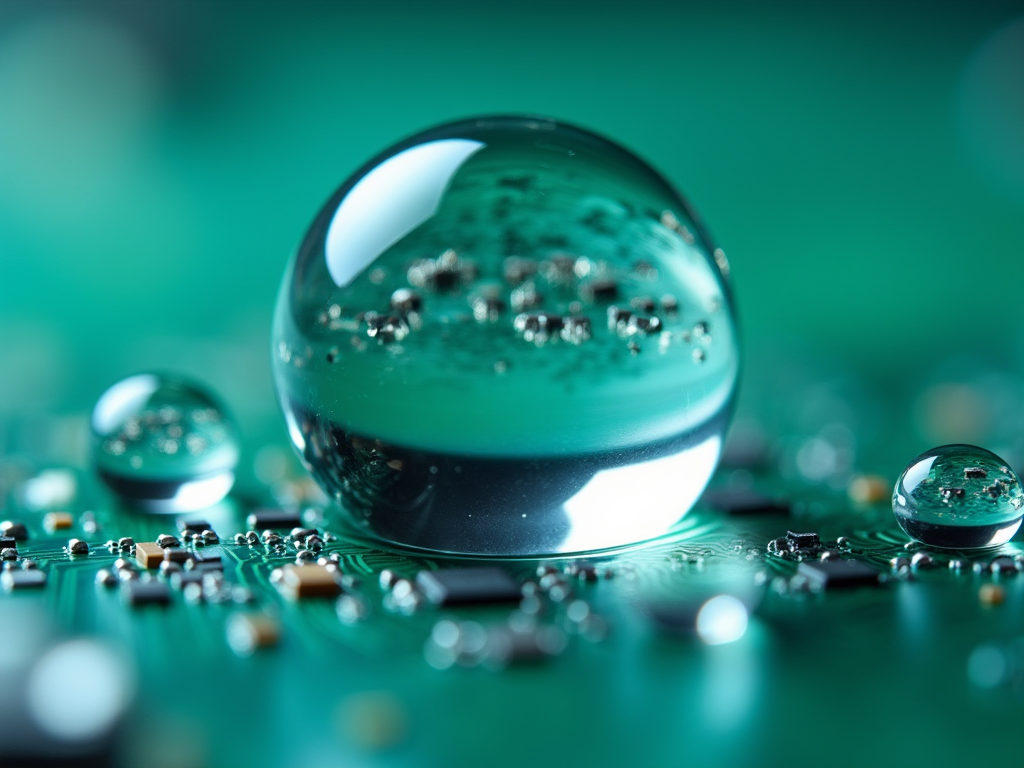 派旗纳米涂层PCBA疏水效果