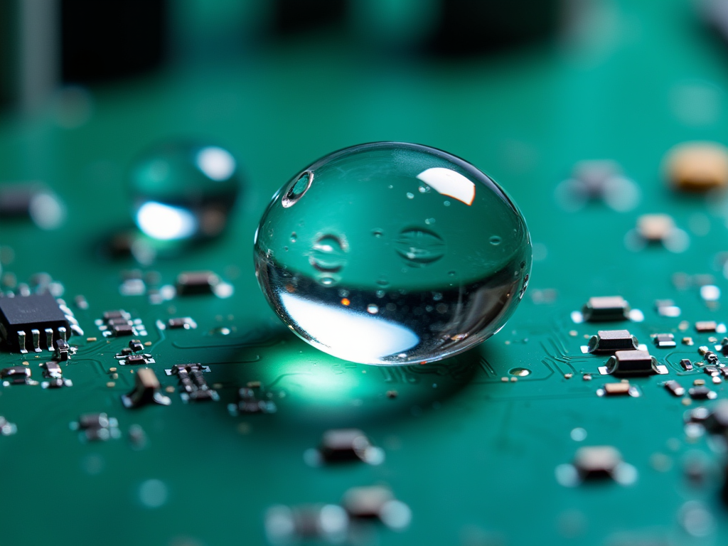派旗纳米涂层PCBA疏水效果