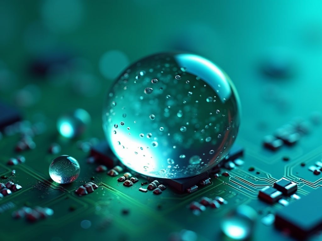 派旗纳米涂层PCBA疏水效果