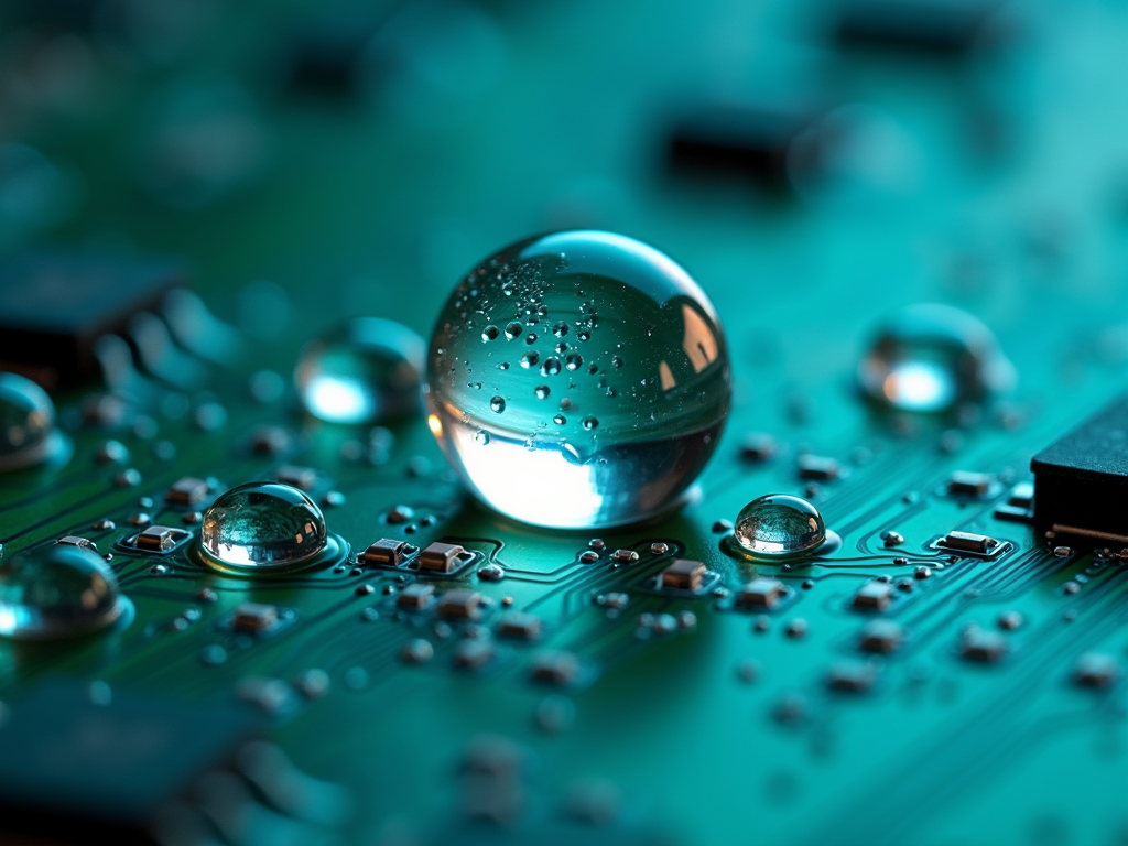 派旗纳米涂层PCBA疏水效果