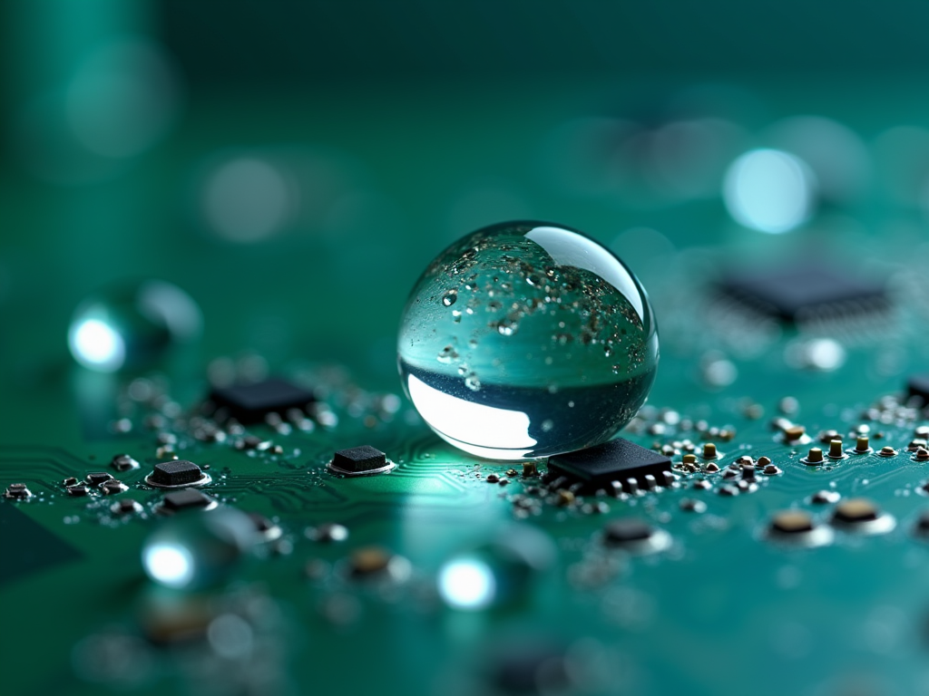 派旗纳米涂层PCBA疏水效果
