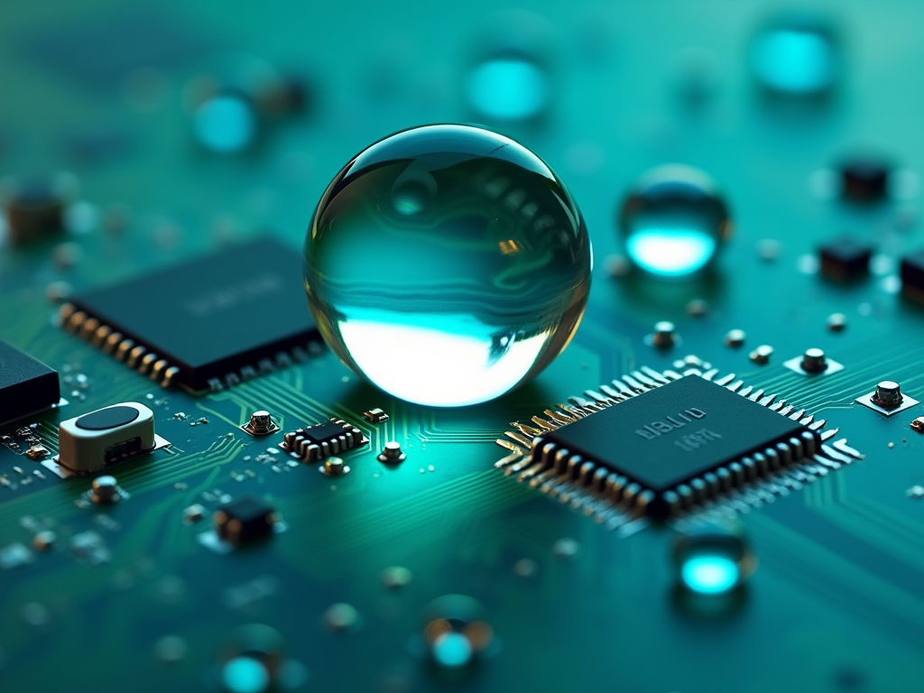 派旗纳米涂层AI算力PCBA疏水效果