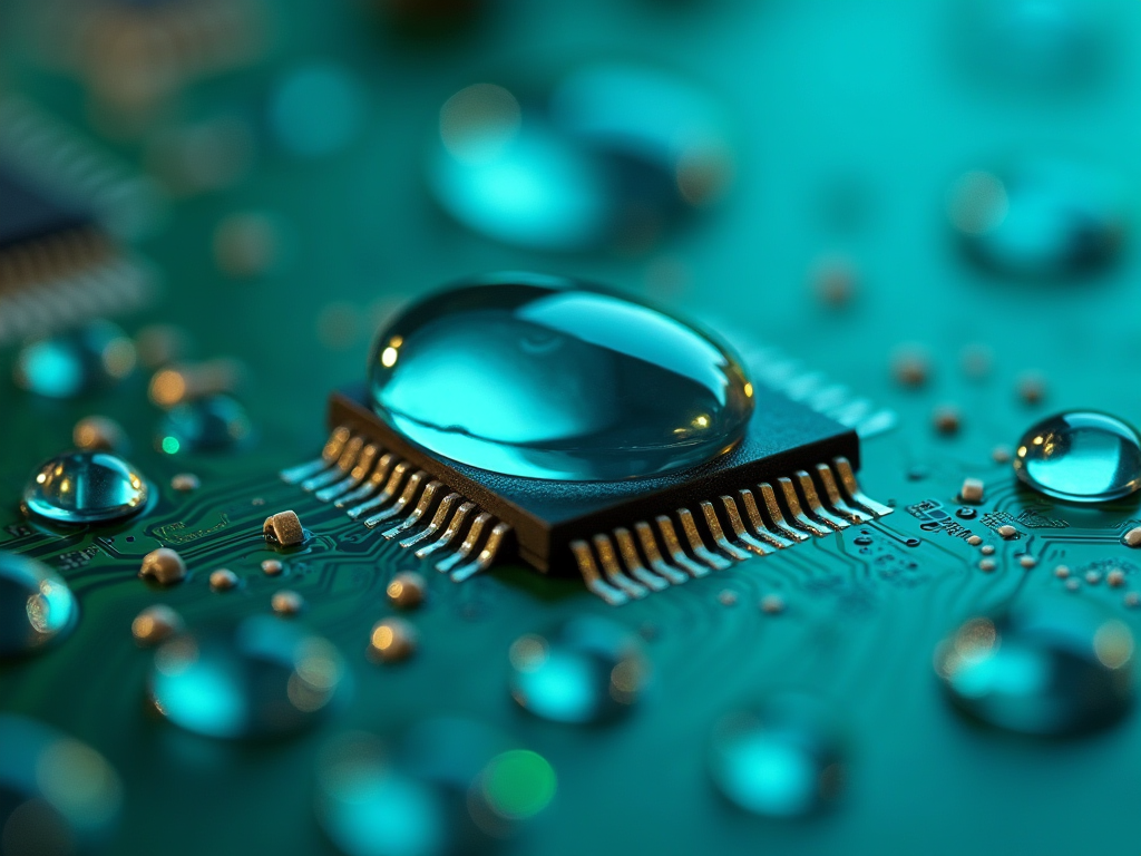 PiQnano™纳米涂层芯片PCBA疏水效果